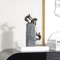 Climbing Figures Sculpture Light Luxury Statue Textured for Art Collectors