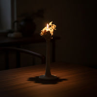 Textured Sculptural Candle Holder Wabi-Sabi Tabletop Candle Holder Modern Candlestick Stand Elegant for Art Collectors, Shelf
