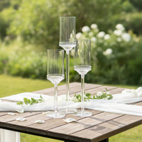 3 Pieces Candle Holder with Cylindrical Cup Long-Lasting Candlesticks Sturdy