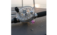 Right-handed transparent ice reel