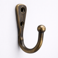 Cabinet and Bedroom Hat Hook Made of Solid Brass for Every Homeowner, New Chinese Style Single with CNC Machined Accuracy