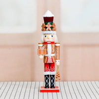 35cm Gingerbread Man Nutcracker Wooden Christmas Decoration, Painted