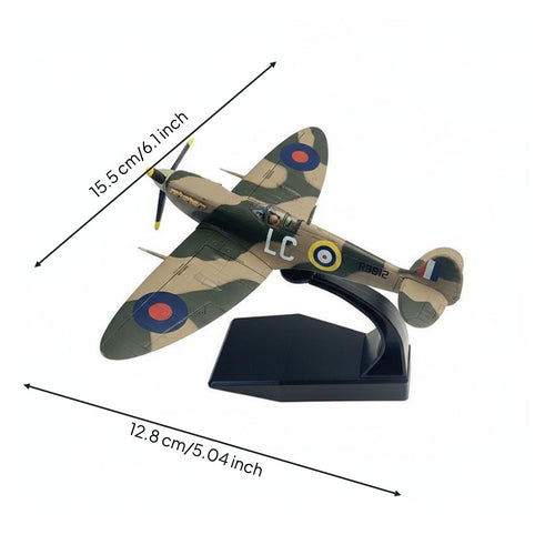 1/72 Scale Fighter Plane Model Fully Assembled for Desk Decoration
