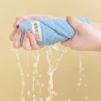 Combed Face Cloths for Bathroom Towels, Pack of 2 Terry Weave 32x68cm Absorbent Face Towel, Reusable Guest Essentials in Polka Dot Patterns