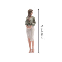 Fashion Model Figurine High-Heeled Resin Figure Detailed