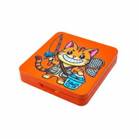 Feline Pattern Fly Box Sturdy Fly Fishing Box Easy Grip for Fishermen