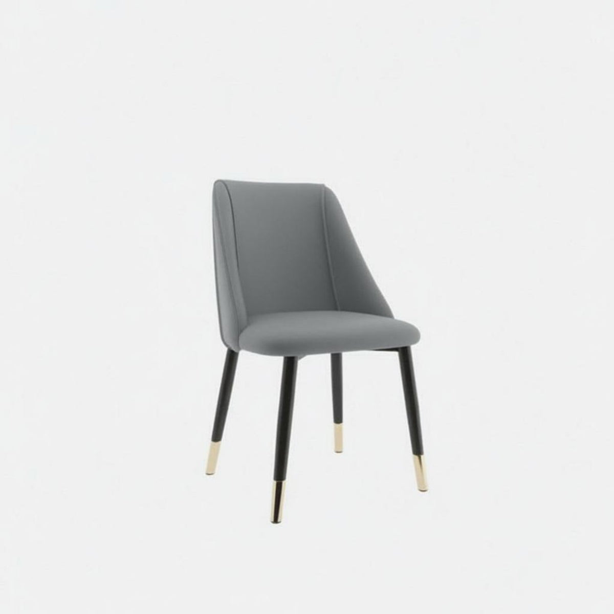 Upholstered Side Chair with Metal Legs Light Luxury Design for Homeowners