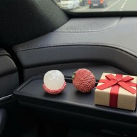 Cute Design Lychee Tangerine Car Decoration Auspicious Fruit Shaped Car Decor Creative