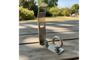 4 Pieces Stainless Steel Load Stop Brackets with Tie-down Rings Corrosion-Resistant Load Stop Bracket Rustproof Tie down Loop Long-Lasting for Contractors, Outdoor Enthusiasts, Roof Racks, Cargo Hauling, Road Trips