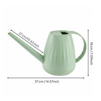 Long Spout Watering Can Comfortable Handle 2L Watering Pot Lightweight Pumpkin Shape Waterer for Gardeners, Balcony