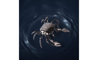High-Quality Crab Figurine Electroplated Crab Sculpture Lustrous Figurine with Shell Faceted for Interior Designers, Art Collectors, Living Room, Entryway, Hotel Lobby, Office Reception