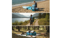 Sturdy Paddle Board Bag Large Capacity SUP Backpack Padded SUP Bag Rectangular for Surfers