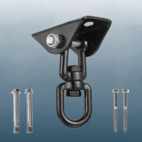360-Degree Rotating Swing Hanger with Ceiling Mount Compact Hanging Mount with Swivel Rust-Resistant Swing Hanger with Bearing Swivel Versatile for Hanging Chair Chairs