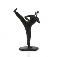 Abstract Woman Sculpture Matte Black Abstract Figure Elegant for Art Lovers