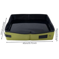 Foldable Cat Pet Waste Container Lightweight Portable Pet Toilet for Outdoor, Car