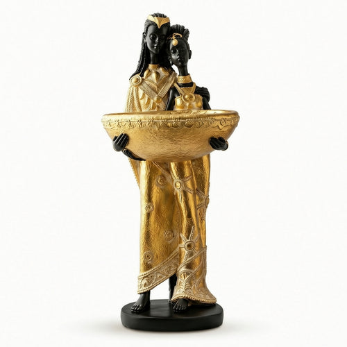Couple Sculpture with Base Modern Lover Statue Abstract for Shelf, Homeowners