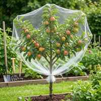 White Polyethylene Fruit Tree Netting, Garden Netting for Harvest Season, Bird Netting for Garden Protection, Plant Netting