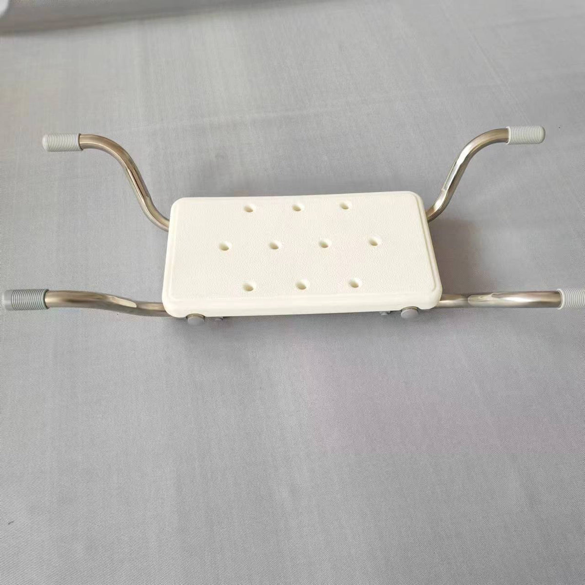 Non-Slip Stainless Steel Bathtub Stool with Backrest and Armrests