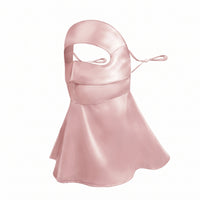 Full-Face Silk Mask Ear Loops Silk Face Covering Double-Layer