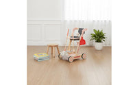 Educational Wooden Pretend Housekeeping Trolley Good Hygiene Habits Wooden Cleaning Trolley Toy Multifunction for Girls, Playroom, Home