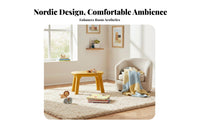 Molded Plastic Play Table and Chairs Rounded Corners for Daycare, Bedroom, Girls