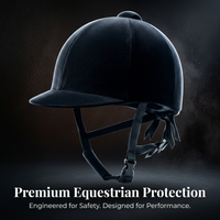 Velvet Horse Riding Hat, Equestrian Helmet with Ventilation System, Horse Riding #variant:Equestrian Helmet, Silver Edge
