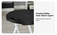 Telescopic Round Stool Retractable Design Portable Seating Lightweight Folding Seat for Campers, excursionsers, Outdoor, Outdoors, Camping