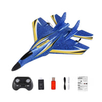 Rc Jet Rechargeable Rc Plane Toy Airplane with Wireless Control Ready-to-Fly Wireless Control Jet Lightweight for Children, Park
