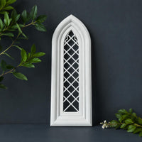 Arched Window Framed Arch Wall Decor for Dollhouse, Model Scenes