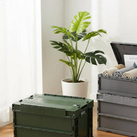 50L Crate Supply Folding Crate Thickened Material Foldable Storage Bin for Logistics, Car Trunk