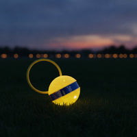 Foot-Swing Skip Ball Illuminated Skip Ball with Hoop Flexible for Night-Time