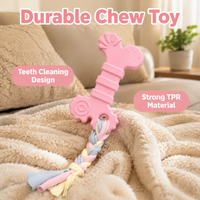 Multicolor Dog Chew Toy, Long Thermoplastic Rubber Puppy Bone, Cleans Teeth, Tough Puppy Toys for Teething