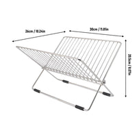 OASISWJ Folding X-Shaped Dish Drainer