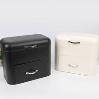 Iron Bread Box Space Saving Metal Bread Box Easy to Clean Kitchen Storage