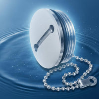 Yacht Petrol Cap with Chain Rustproof Stainless Steel Deck Fill Rust-Resistant Cap Resistant Marine Tank Cover
