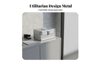 Heavy Duty Lockable Money Box Lightweight Lockable Storage Box Reinforced Corners Metal Document Case Soft Interior Lining for Business Owners, Professionals, Office, Retail Retail Outlet, Workshop, Worksites