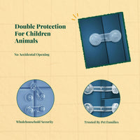 Toddler Guard Lock, Infant protected Cabinet Latch, Prevents Opening, Easy Installation, Multi-Purpose Drawer Lock