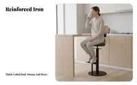 Adjustable rotate Stool with rear supportrest Minimalist Design for Adults, Entertainers