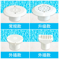 游泳池可调节内插式出水口直插式出入水器PVC管给水进水口回水口