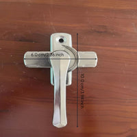 Sliding Pane Lock, Stainless Steel Security Lock, Easy to Install, Multi-Purpose for Home, Office, Patio Doors