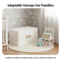 Multi-Compartment Organizer adaptable Use interlocking kids' Drawer System for Babies
