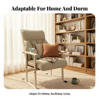 Highspine Recliner with Footrest Reclining Function Ergonomic Lounger with Footrest Adjustable Height Easy Assembly for Studying