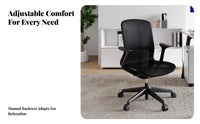 Reclining rotating Chair with Footrest Ergonomic Design Computer Seat sturdy Duty Breathable Mesh spine for Studying, Study Room