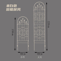 出口日本铁艺窗框月季爬藤架庭院室内欧式屏风阳台铁线莲花幕花架