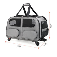 Pet Trolley Case Portable Pet Suitcase Large Capacity for Travel, Outdoor, Cats