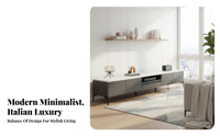 Contemporary Television Cabinet Italian Design Television Stand Media Cabinet Sturdy Construction Low Profile Suitable for Apartment Dwellers Home Living Room Decoration