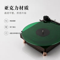 LP Vinyl Record Turntable Mat with Protective Sleeve and Clamp, Anti-Static Noise Reduction