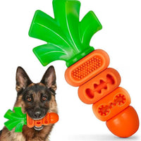 Pet Carrot Rubber Chew Toy for Dogs