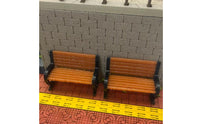 1/64 Scale Bench Realistic Design Miniature Park Bench Resin Material Diorama Accessory for Hobbyists, Dioramas