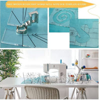 Acrylic Sewing Template Ruler Set 11 Pieces for DIY Clothing